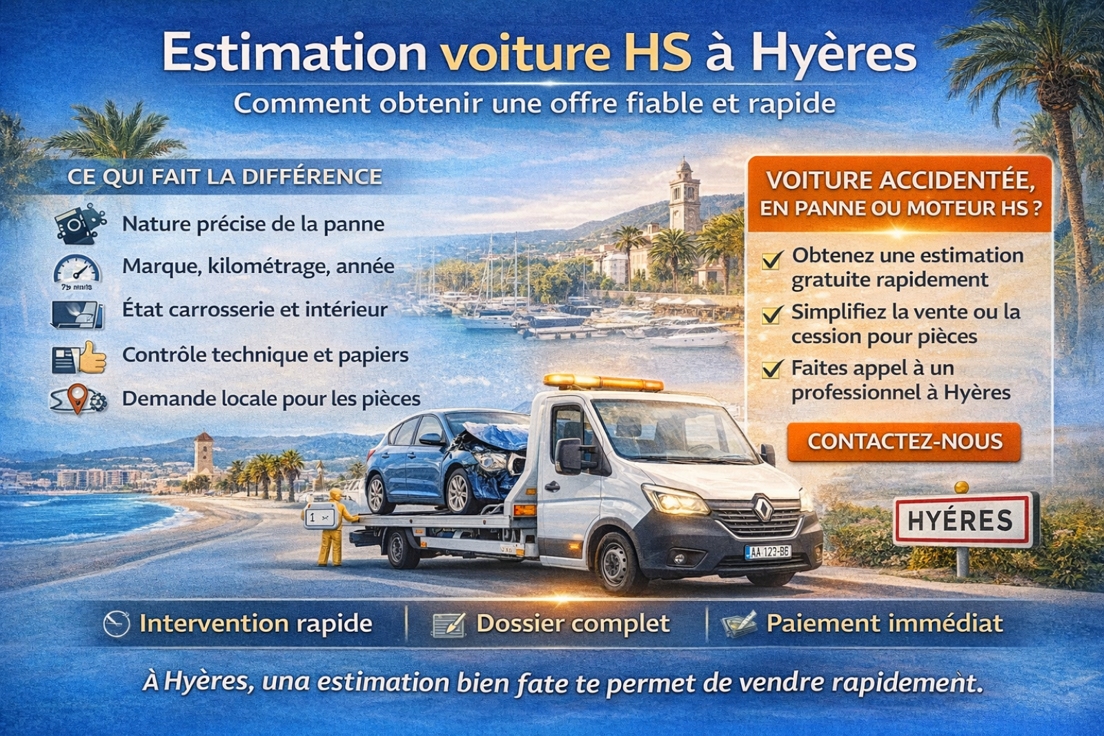 Estimation voiture hs Hyeres