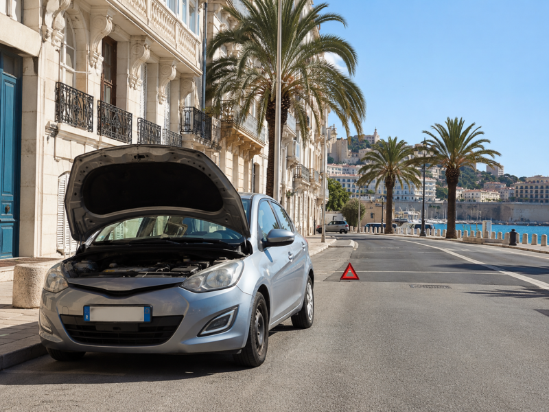 voitures en panne à Marseille