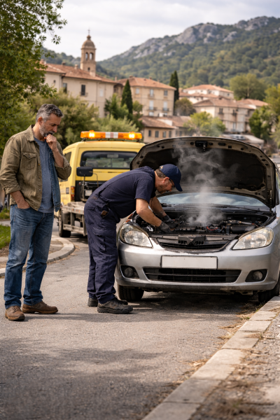 Estimation d'une voiture en panne la Penne-sur Huveaune