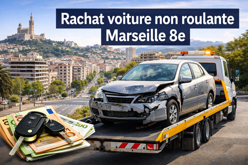 Rachat de voiture non roulante à Marseille 8e 