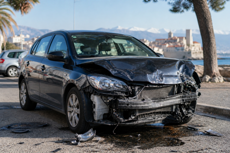 Reprise de voiture accidentee Antibes
