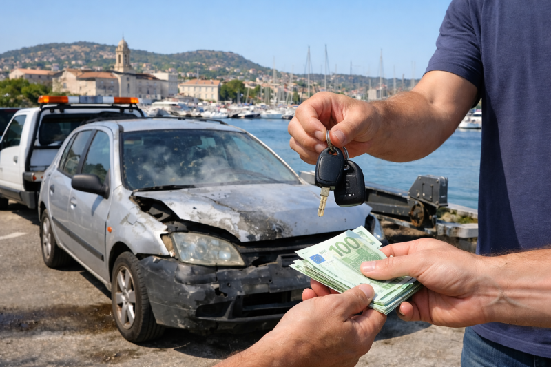 vendre sa voiture en l'état à Hyères