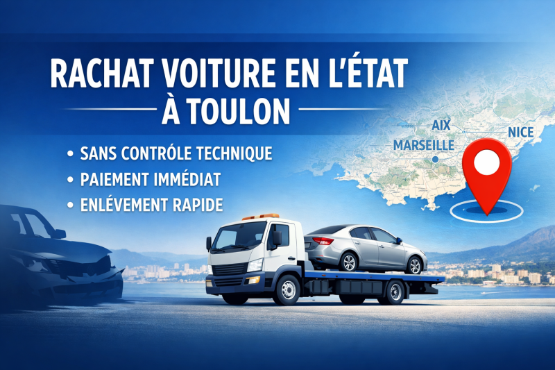 Vendre votre voiture en l’état toulon