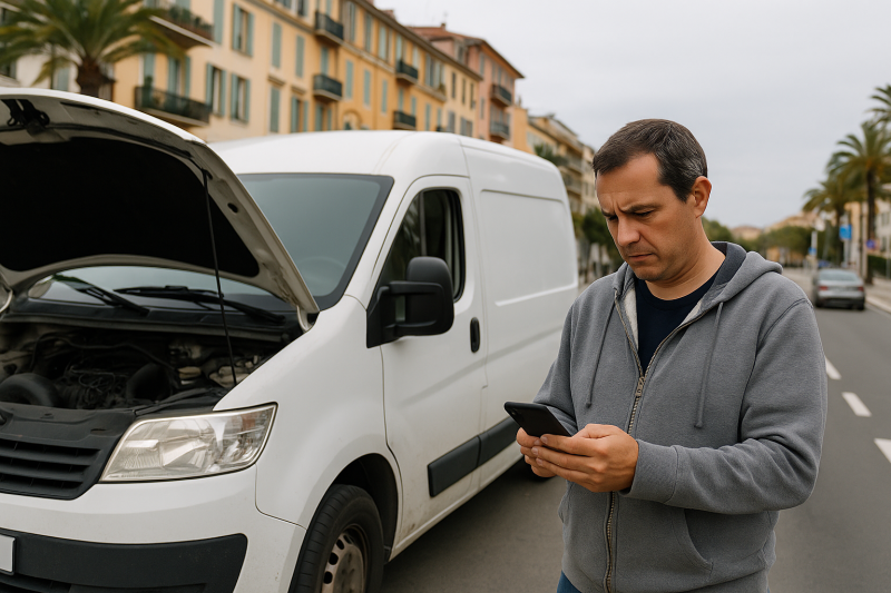 vendre son utiliraire en panne nice